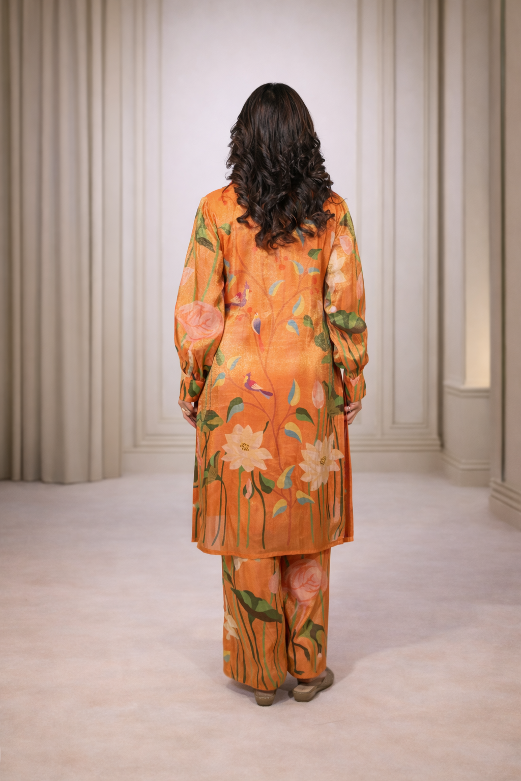 Pink Paithani kurta set for women – Rare Breed modern ethnic co-ord set by Jarisuta Lifestyle